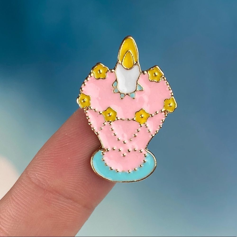 Candle Alice Wonderland Collection Enamel Pin